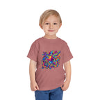 Toddler Crypto Shirt - Neon Geometric Digital Art | Blockchain Kids