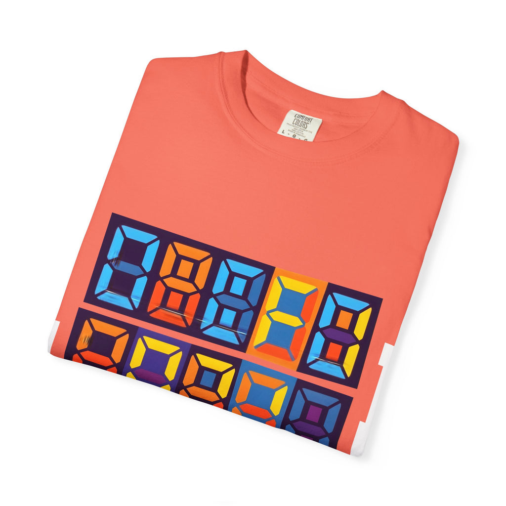 Unisex T-Shirt - Retro Tech 8-Bit Digital Display | Comfort Colors