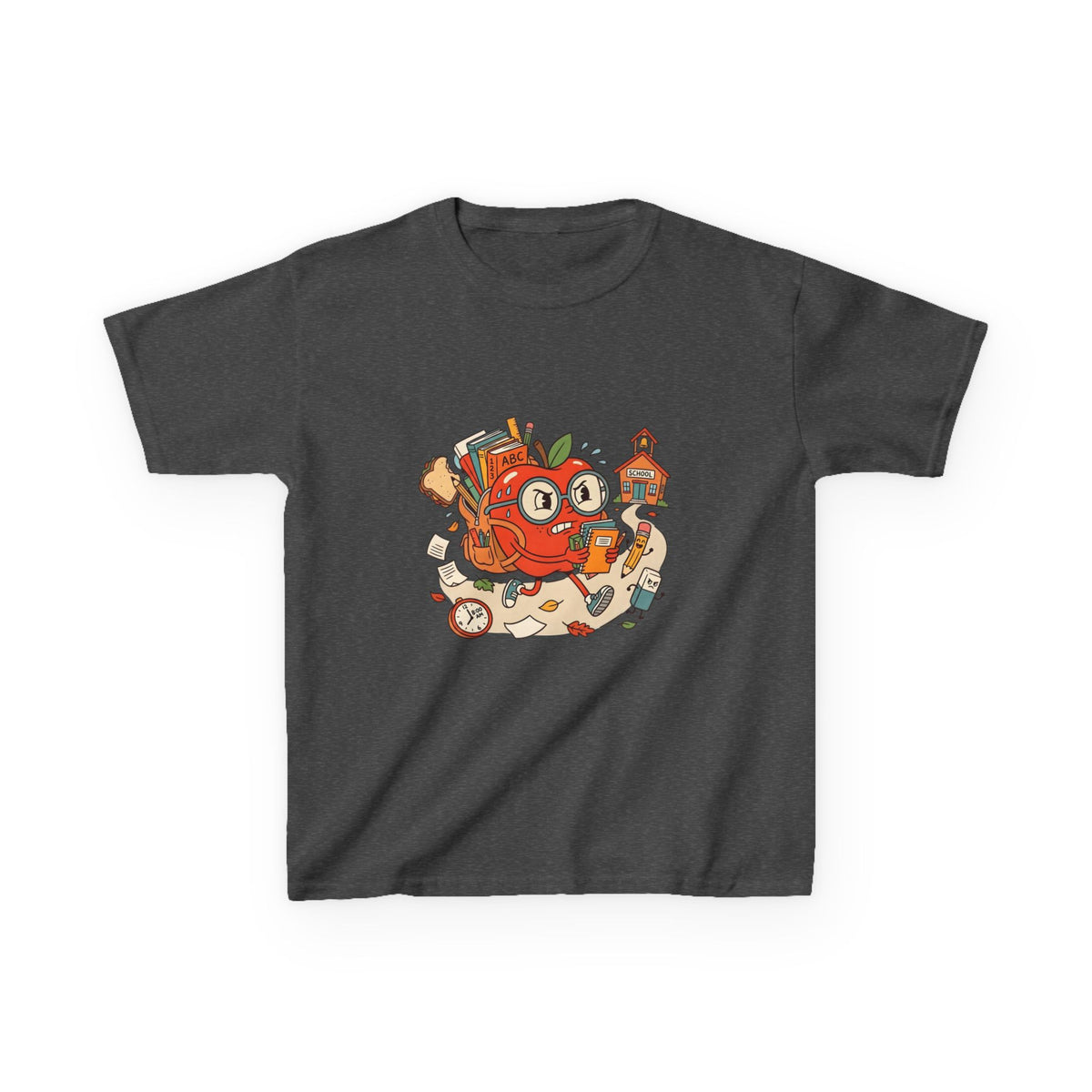 Kids Back to School Tee - Playful ABC 123 School Design