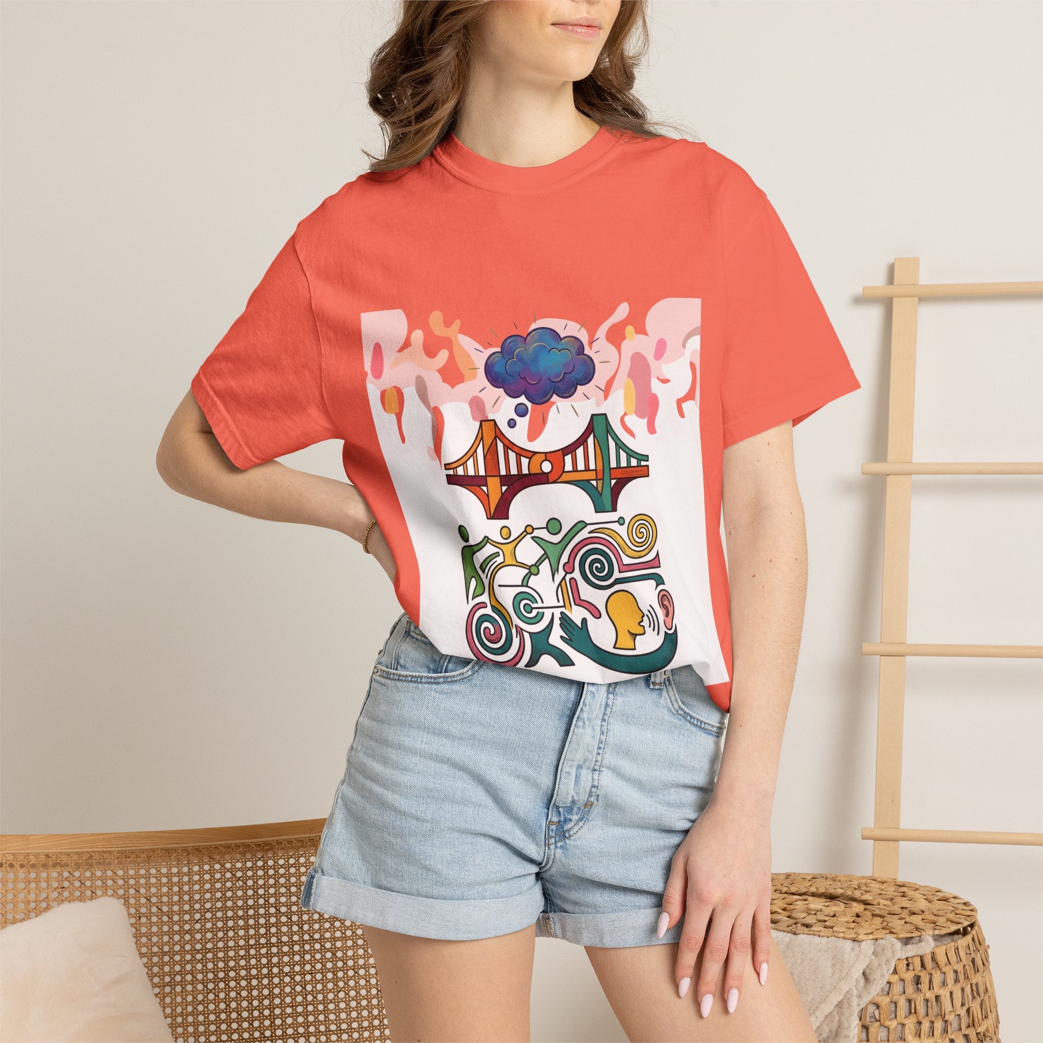 Comfort Colors T-shirt - Symbolic Connection | Abstract Communication