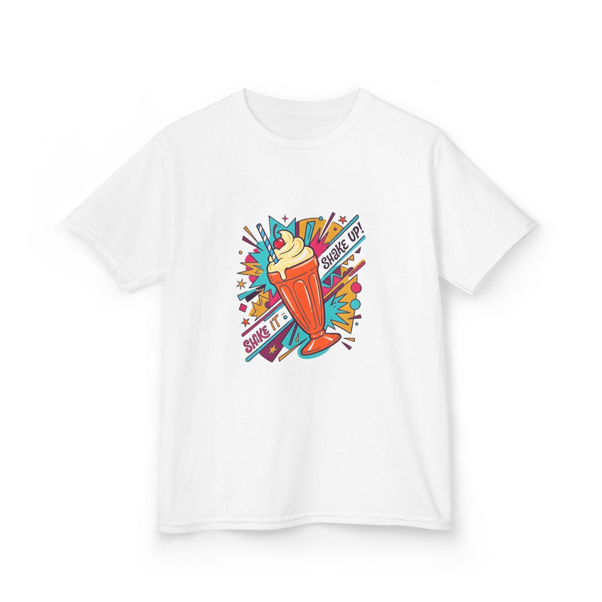 Kids Retro Pop Art Milkshake Tee - SHAKE IT UP! Dessert
