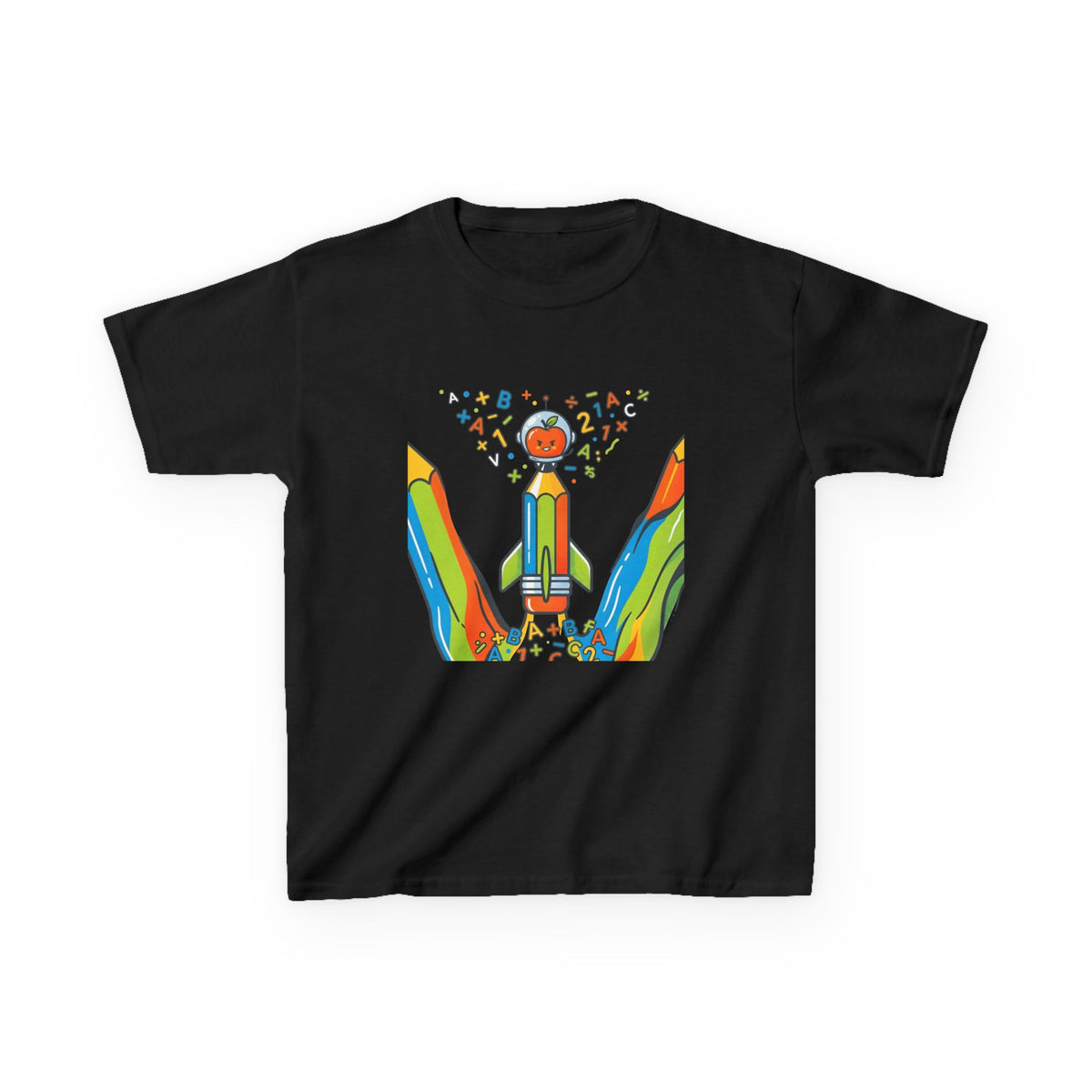 Kids Education Tee - Playful ABC & Math Learning Graphic