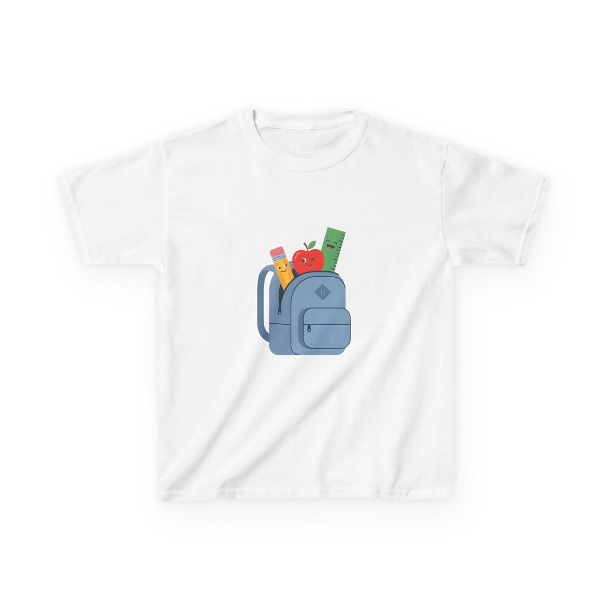 Kids Back to School Tee - Cute School Supplies Cartoon | 2026