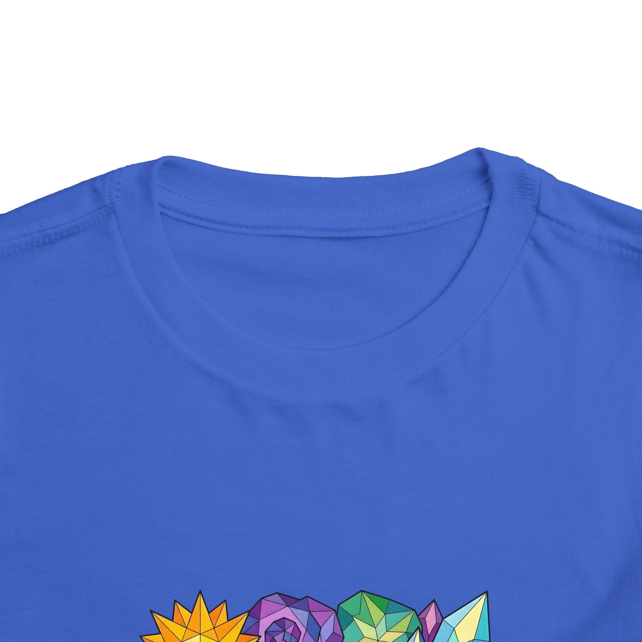 Toddler Tee - Vibrant Geometric Crystal & Gemstone Shirt
