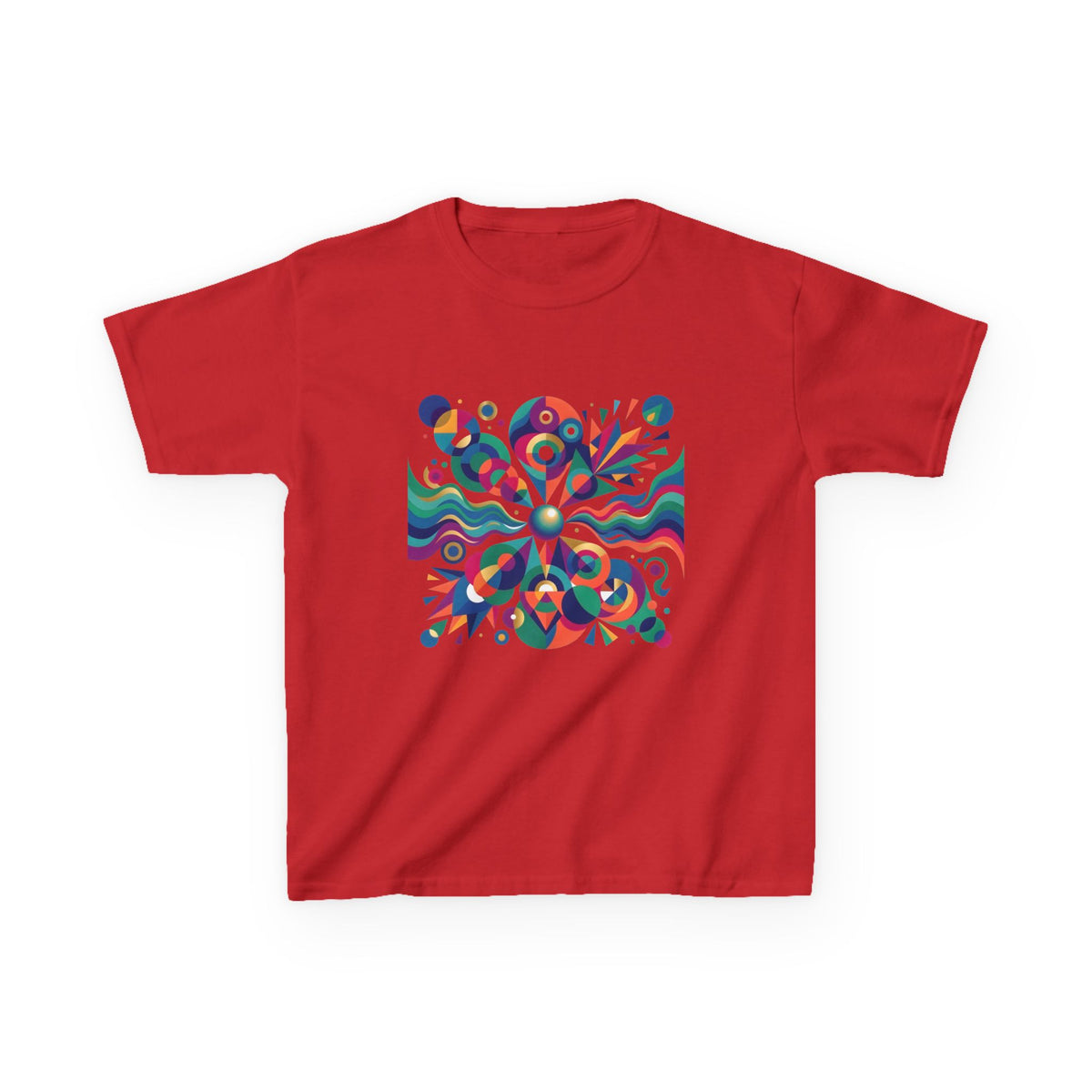 Kids T-Shirt - Vibrant Abstract Geometric Design | Modern Art