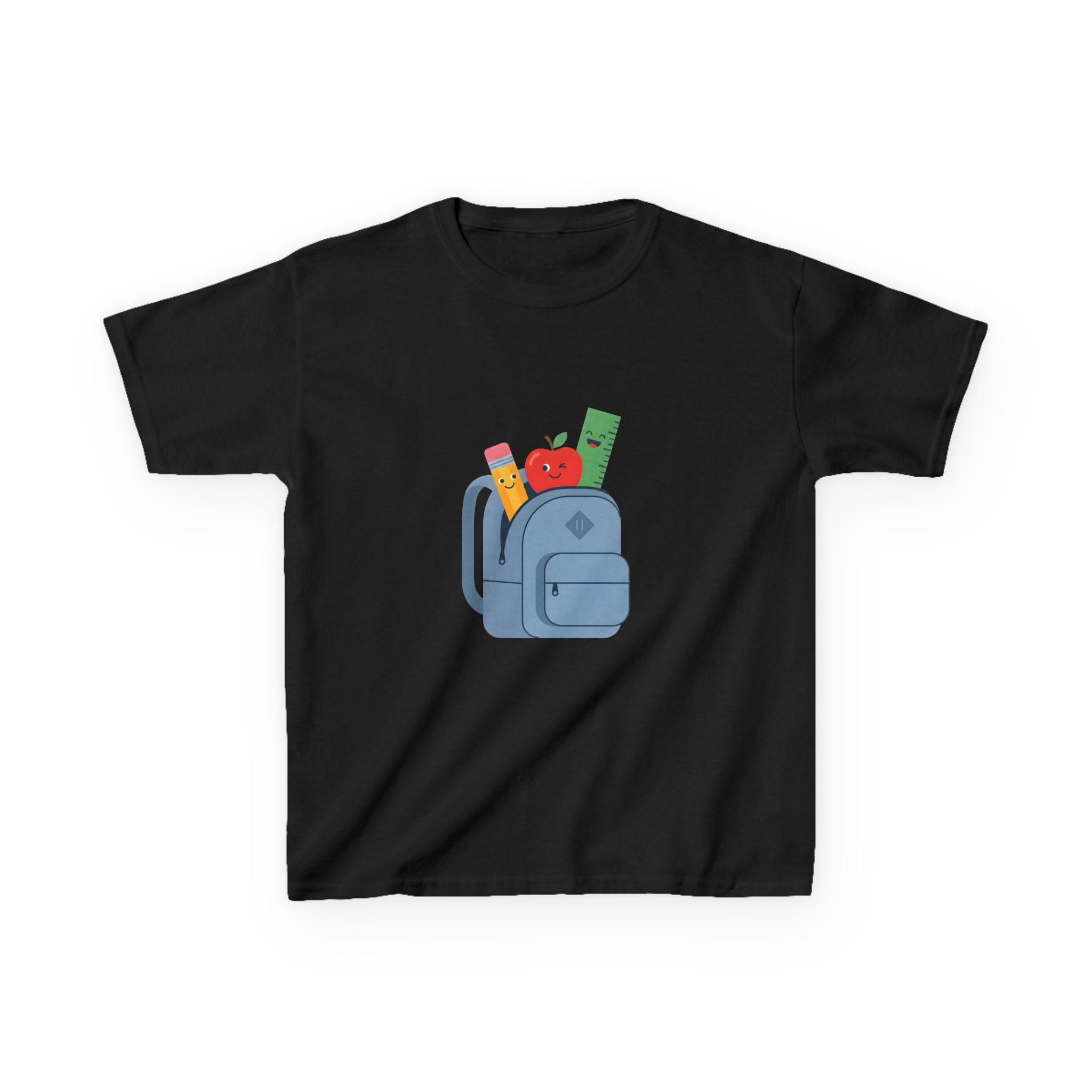 Kids Back to School Tee - Cute School Supplies Cartoon | 2026