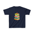 Kids Bookworm Tee - Whimsical Retro Reading & Learning Design