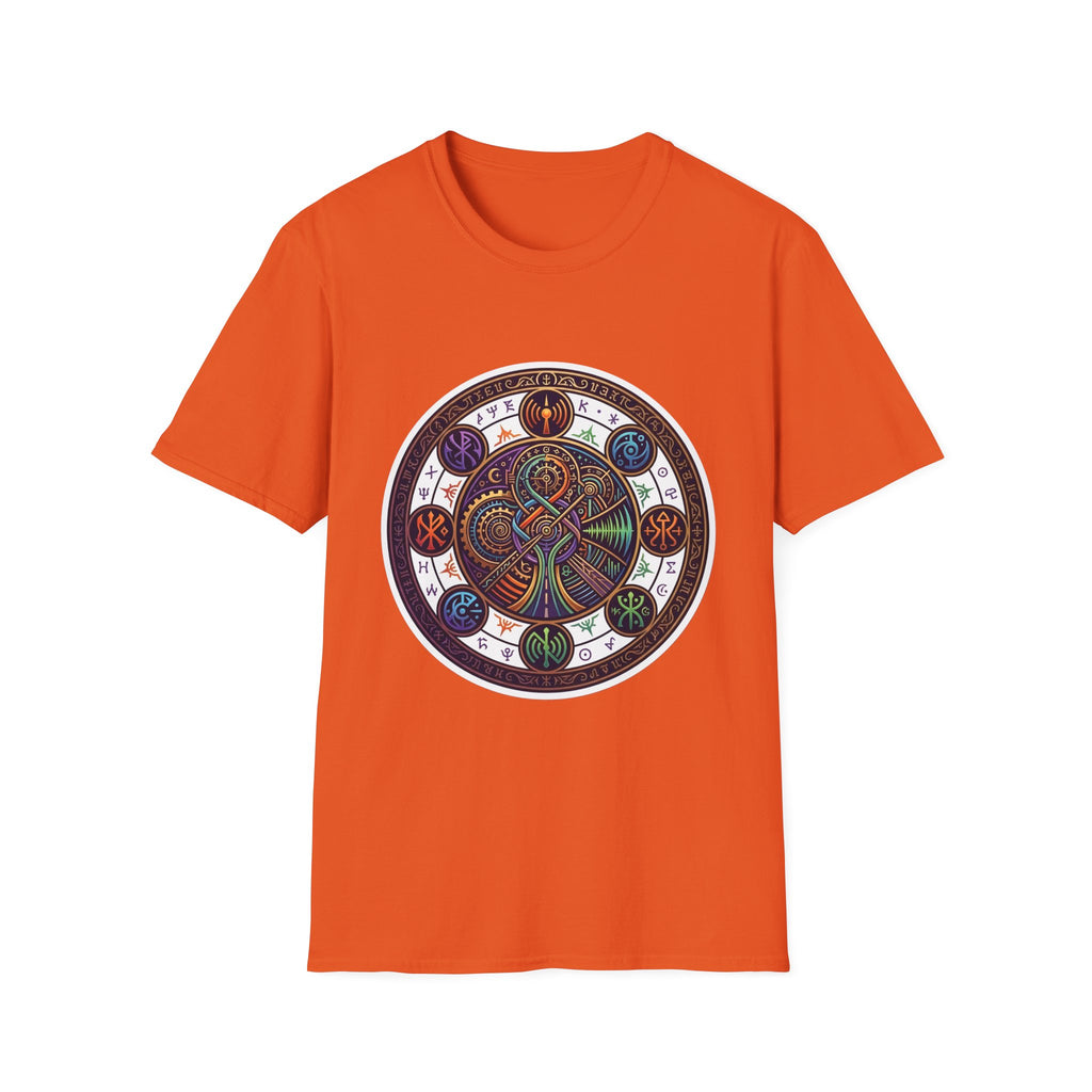 Unisex Steampunk T-Shirt - Ornate Mystical Mandala & Gears
