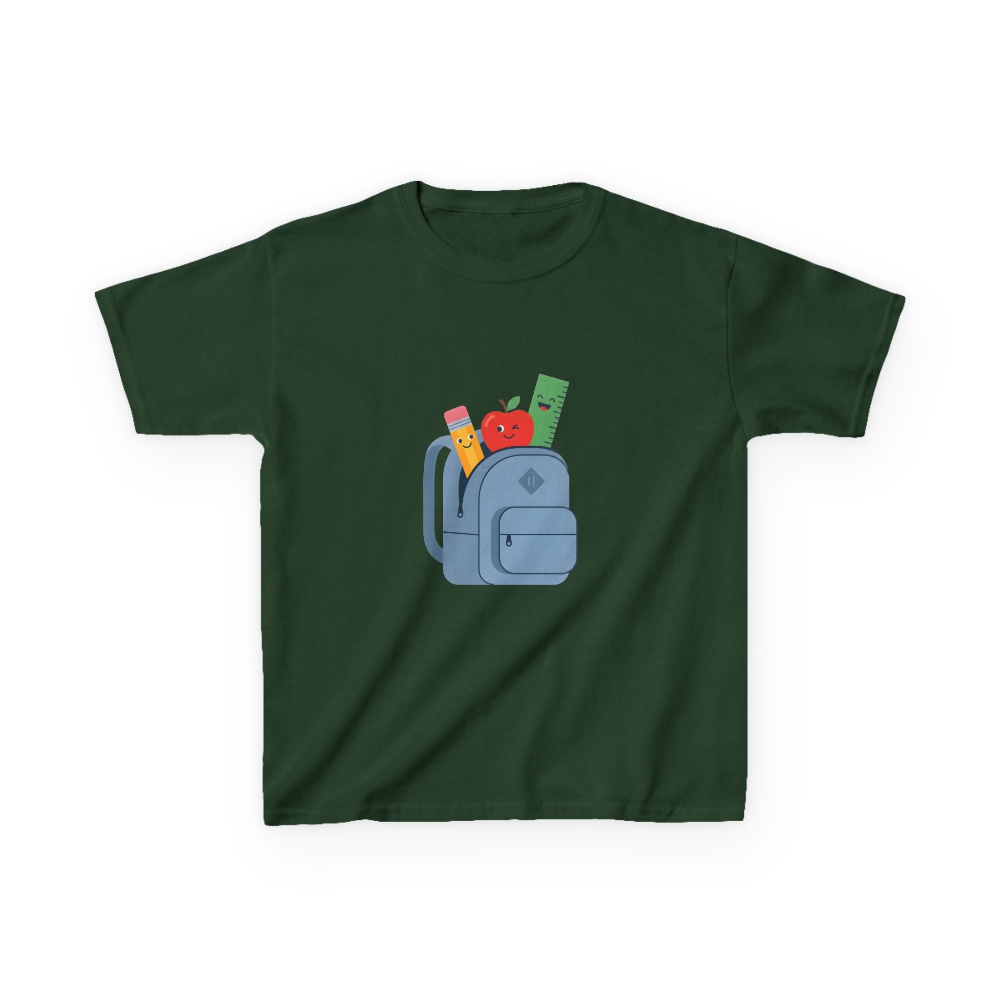 Kids Back to School Tee - Cute School Supplies Cartoon | 2026