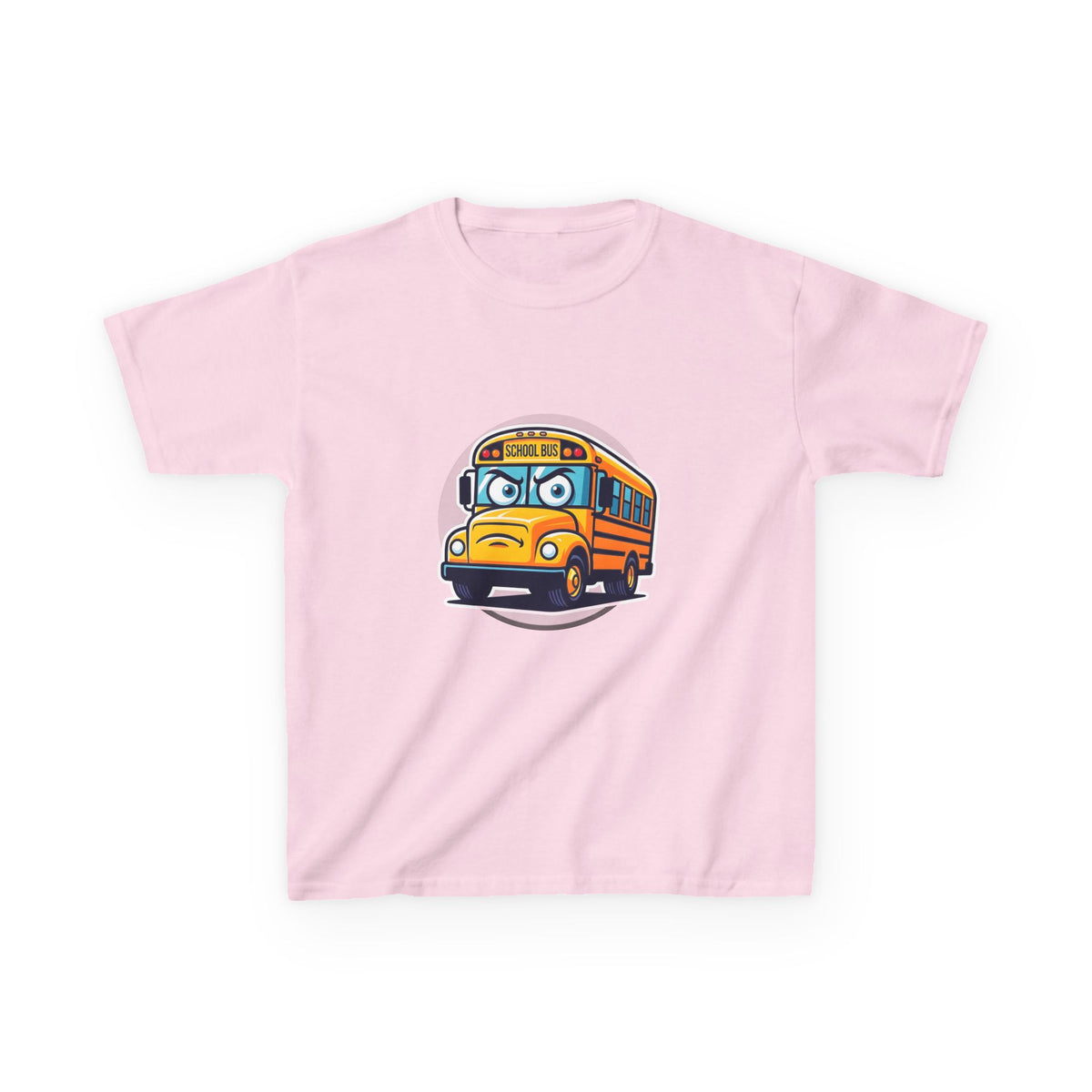 Kids T-Shirt - Angry SCHOOL BUS Cartoon Tee | Funny Character