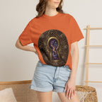 T-shirt - Celestial Keyhole Galaxy | Occult Alchemical Gold