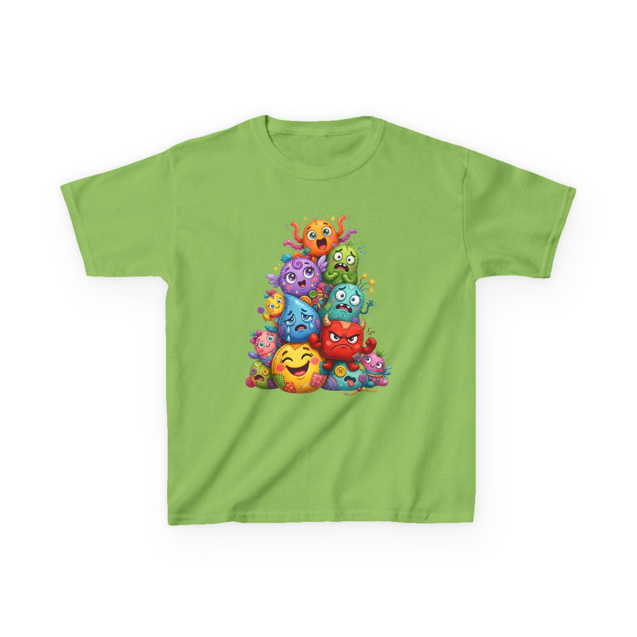 Kids T-Shirt - Cute Monster Pile | Whimsical Cartoon Design
