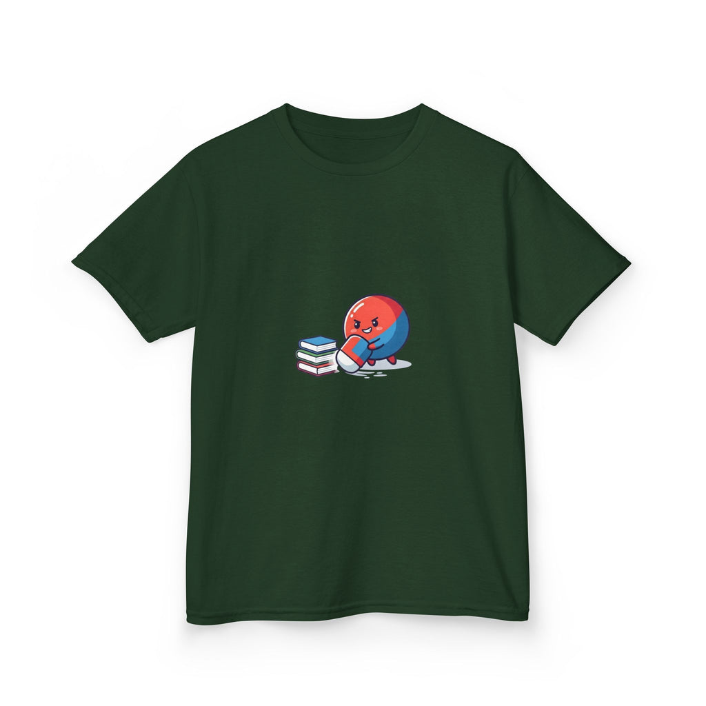 Kids Heavy Cotton Tee - Cute School Learning Cartoon Shirt