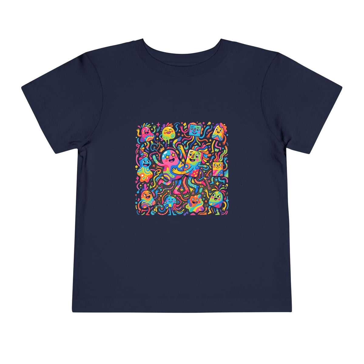 Toddler T-Shirt - Vibrant Whimsical Creatures | Doodle Art