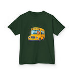 Kids School Bus T-Shirt - Cute Squirrel Driving Cartoon Tee | Back to