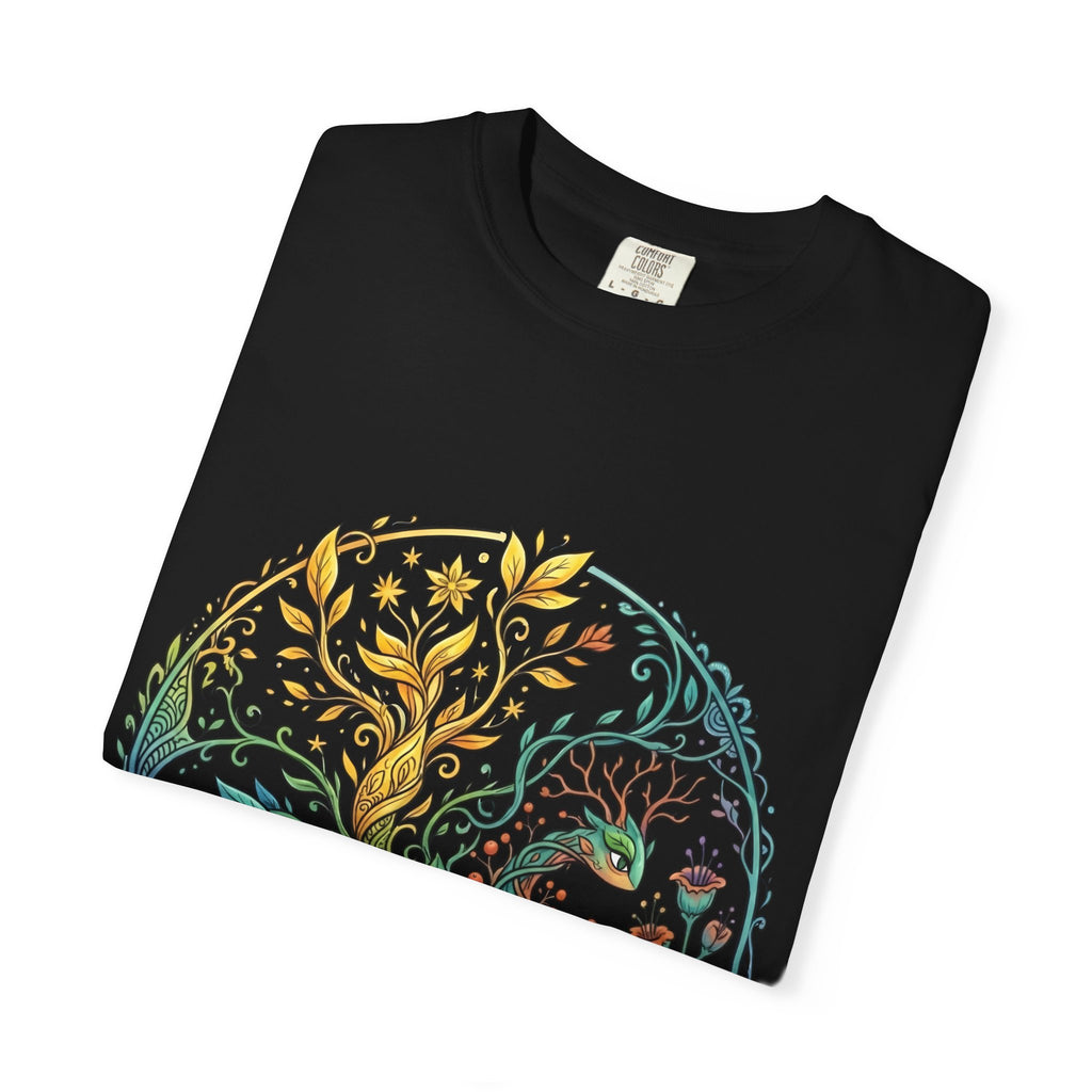 Elemental Dragon Tree T-Shirt - Mystical Nature Art | Comfort Colors
