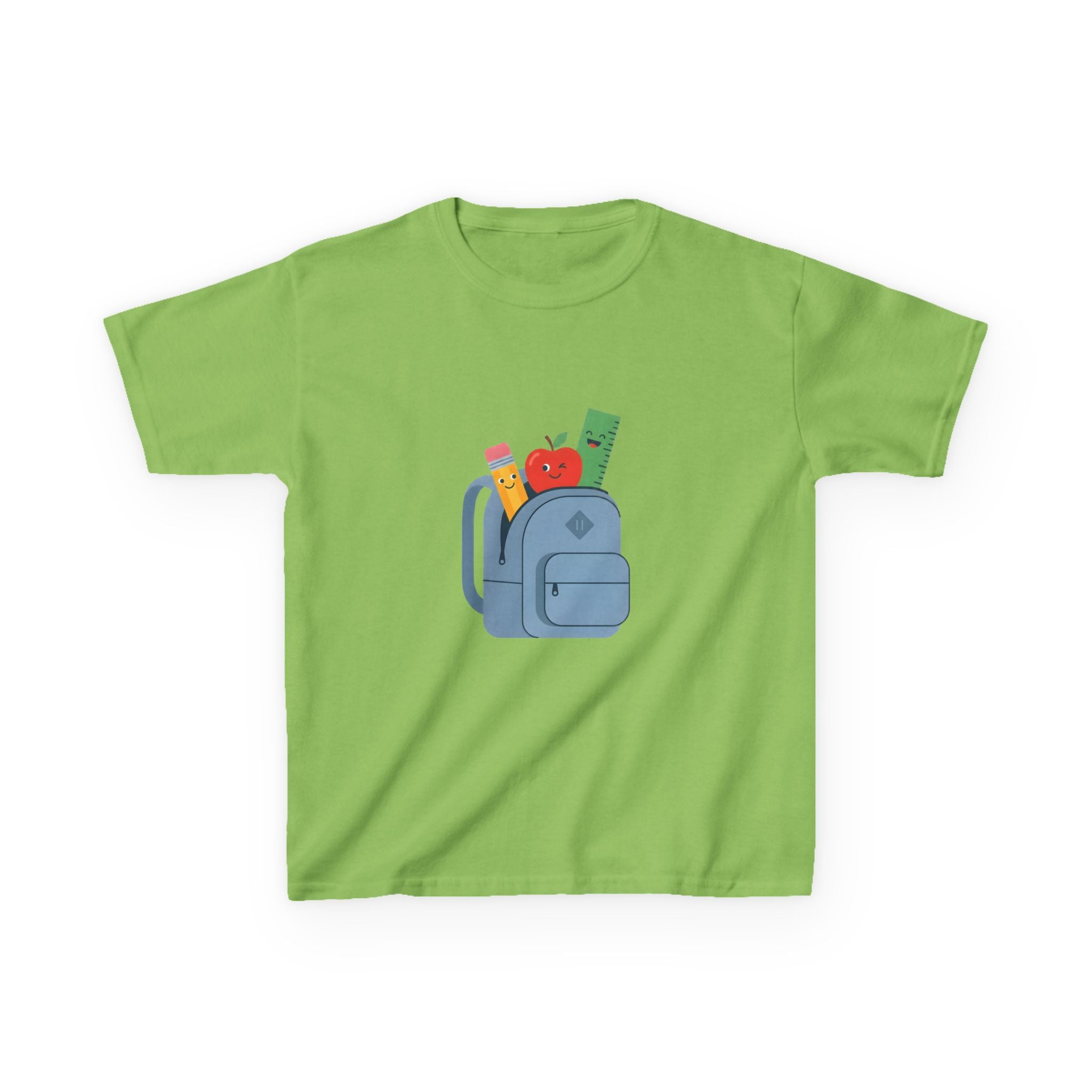 Kids Back to School Tee - Cute School Supplies Cartoon | 2026