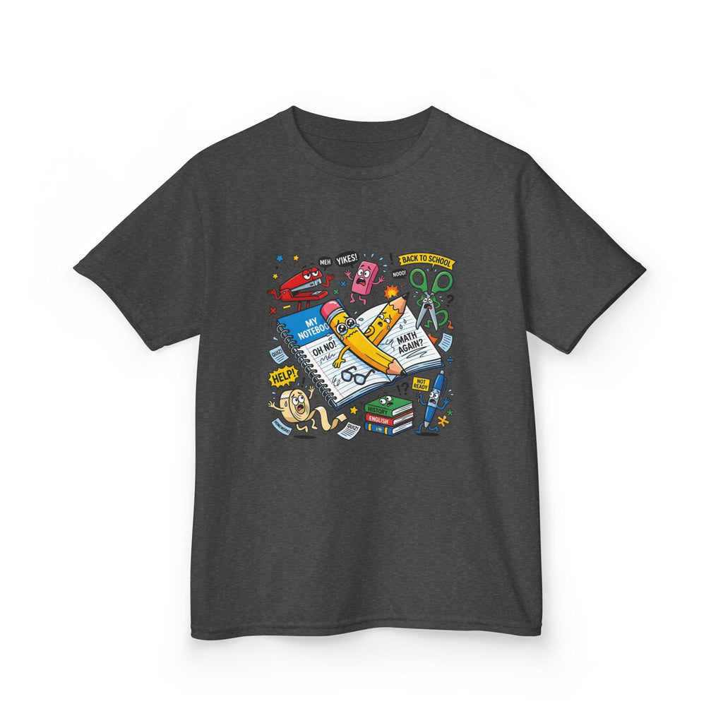 Kids Tee - Back to School Anxiety MEH YIKES! Funny Student