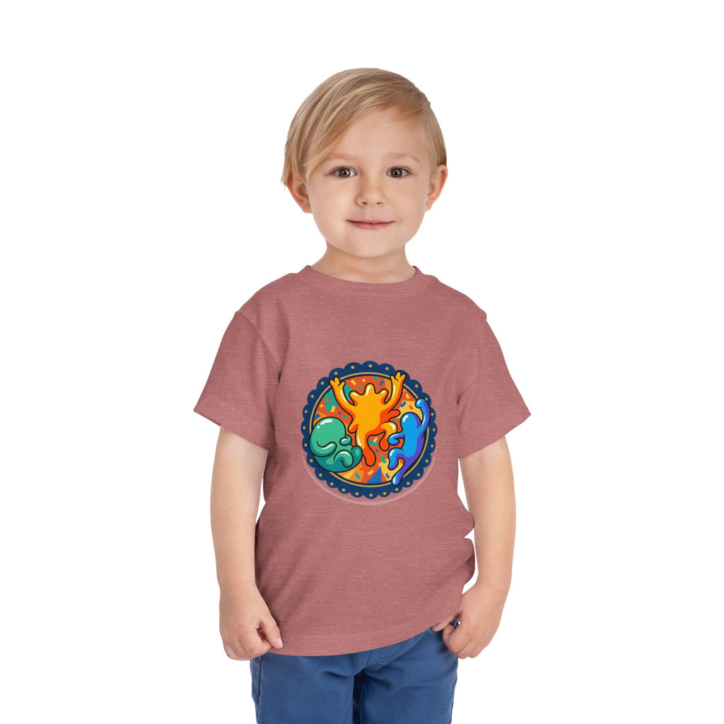 Toddler Tee - Vibrant Playful Celebration Dancing Confetti Shirt