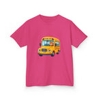 Kids School Bus T-Shirt - Cute Squirrel Driving Cartoon Tee | Back to