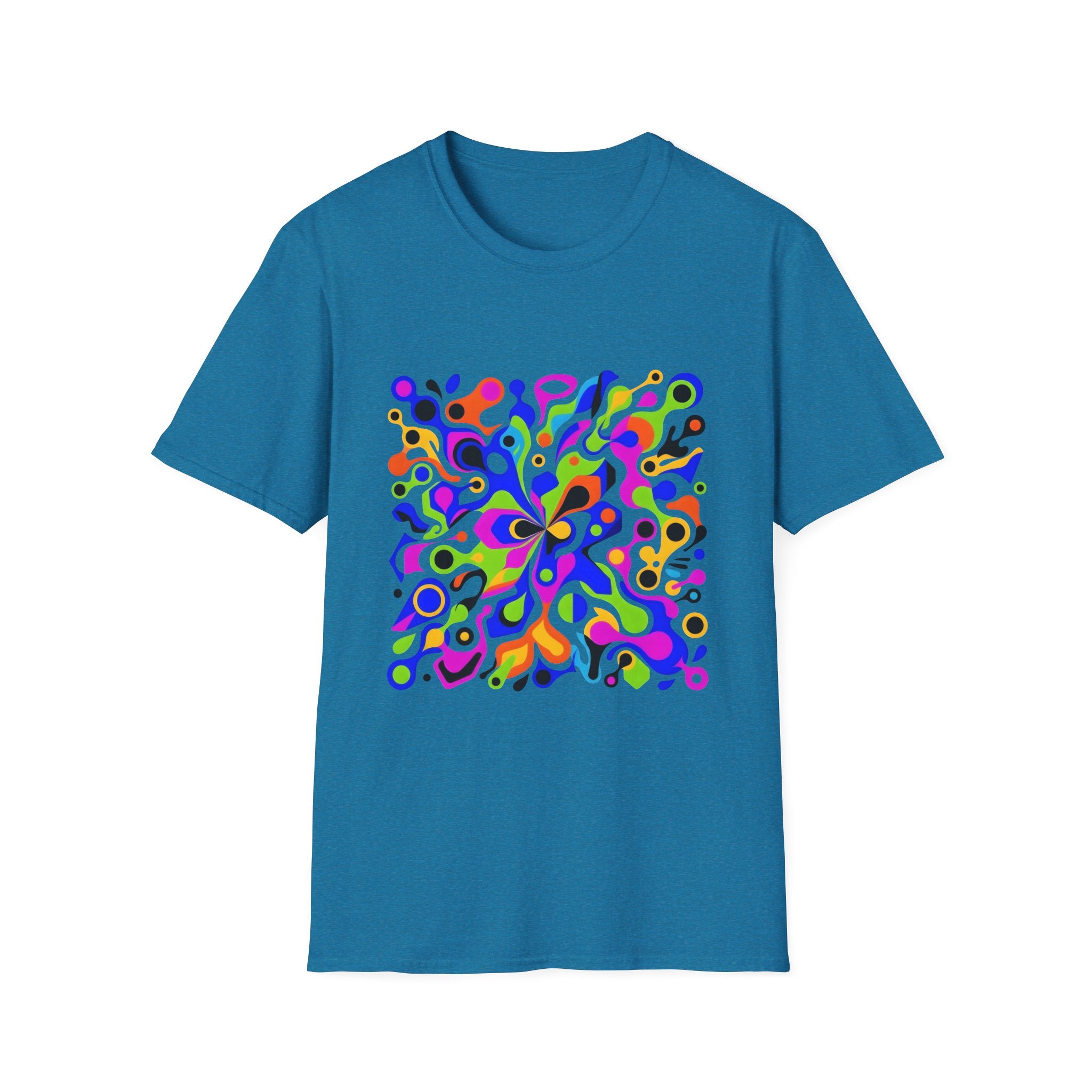Unisex T-Shirt - Vibrant Organic Abstract | Psychedelic Flow