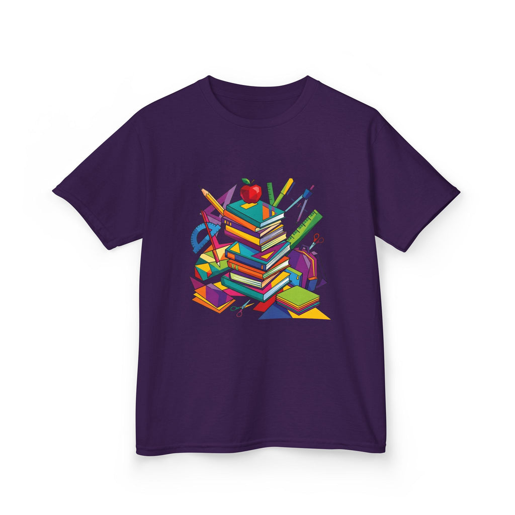 Kids T-Shirt - Geometric School Supplies Tee | Back to School