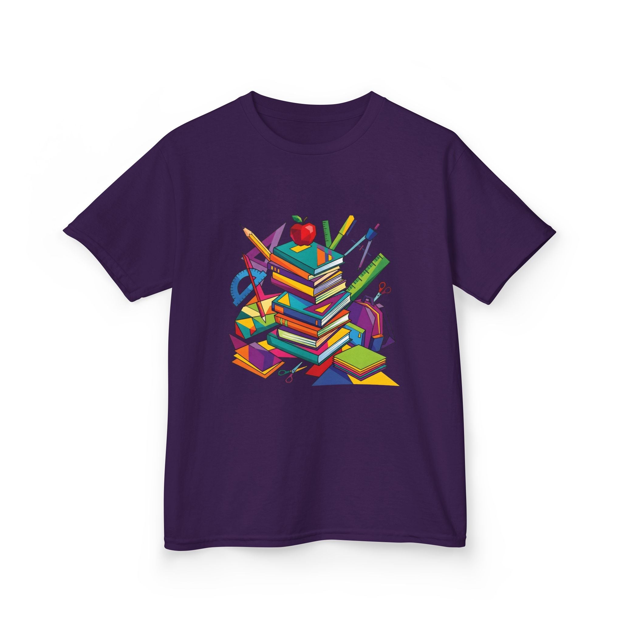 Kids T-Shirt - Geometric School Supplies Tee | Back to School