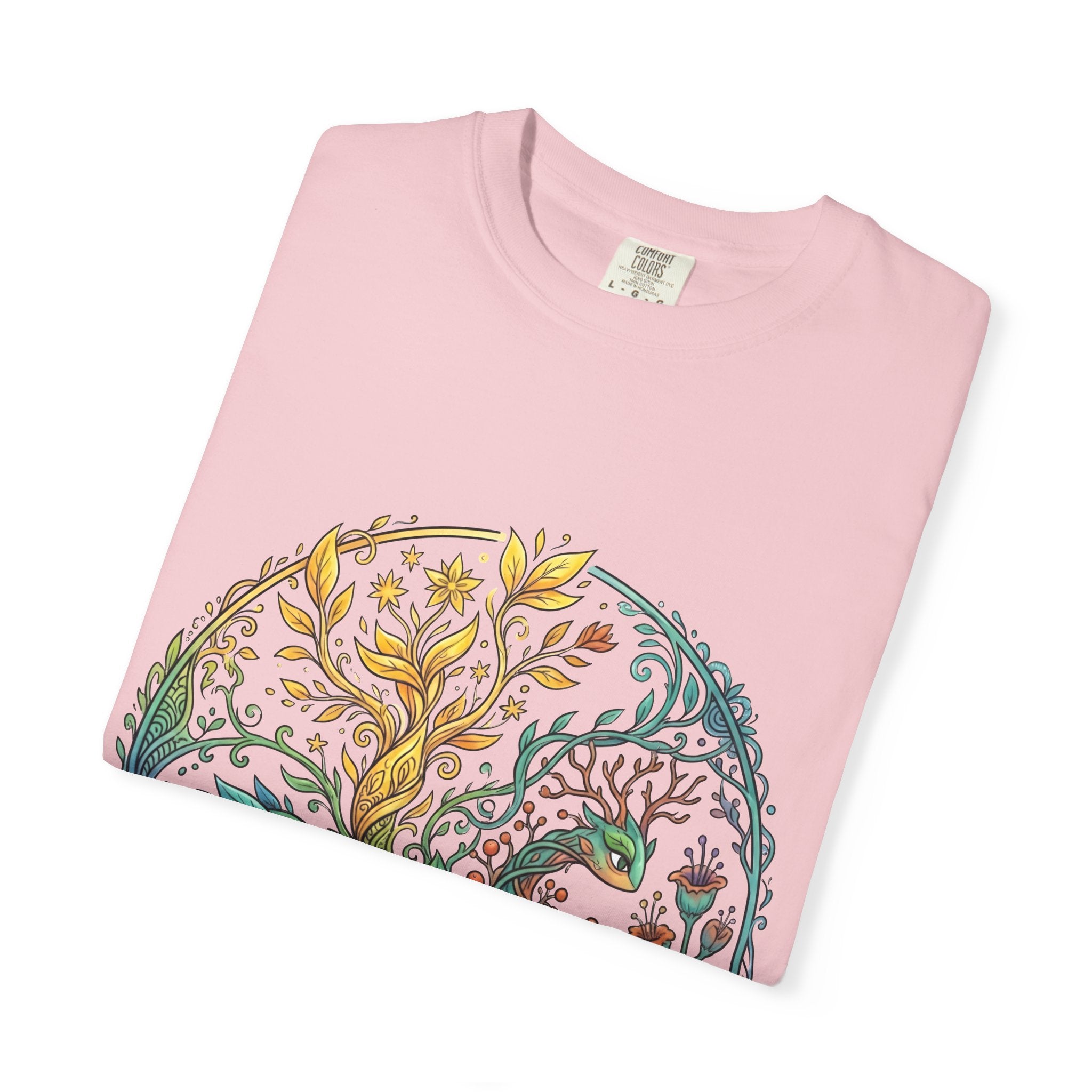 Elemental Dragon Tree T-Shirt - Mystical Nature Art | Comfort Colors