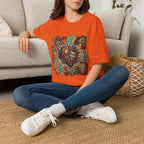 Unisex T-Shirt - Retro Psychedelic Theater Comedy Mask | Abstract Art