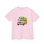 Kids School Bus T-Shirt - Cute Squirrel Driving Cartoon Tee | Back to