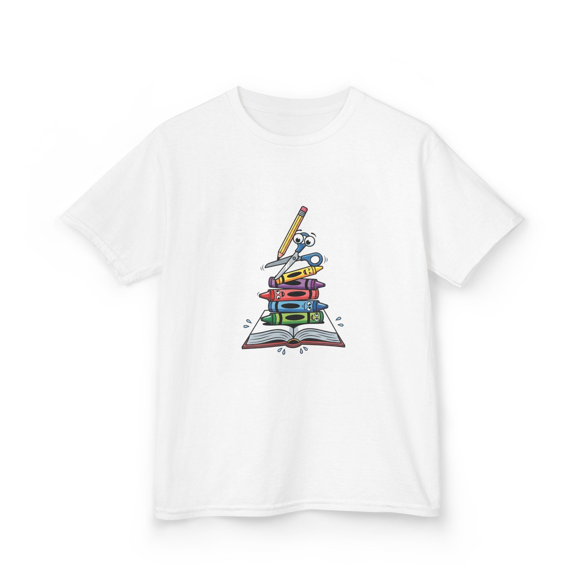 Back to School Kids Tee - Art Supplies Fun Design | 2026