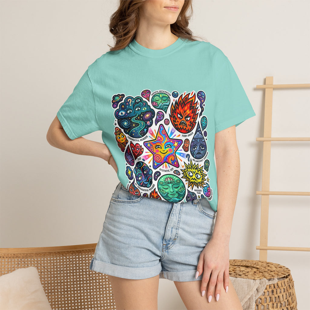Comfort Colors T-Shirt - Psychedelic Emotions Art | Mental Health