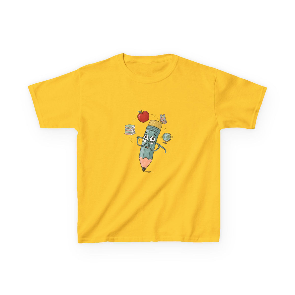 Kids School T-Shirt - Hand-Drawn Whimsical Learning Design