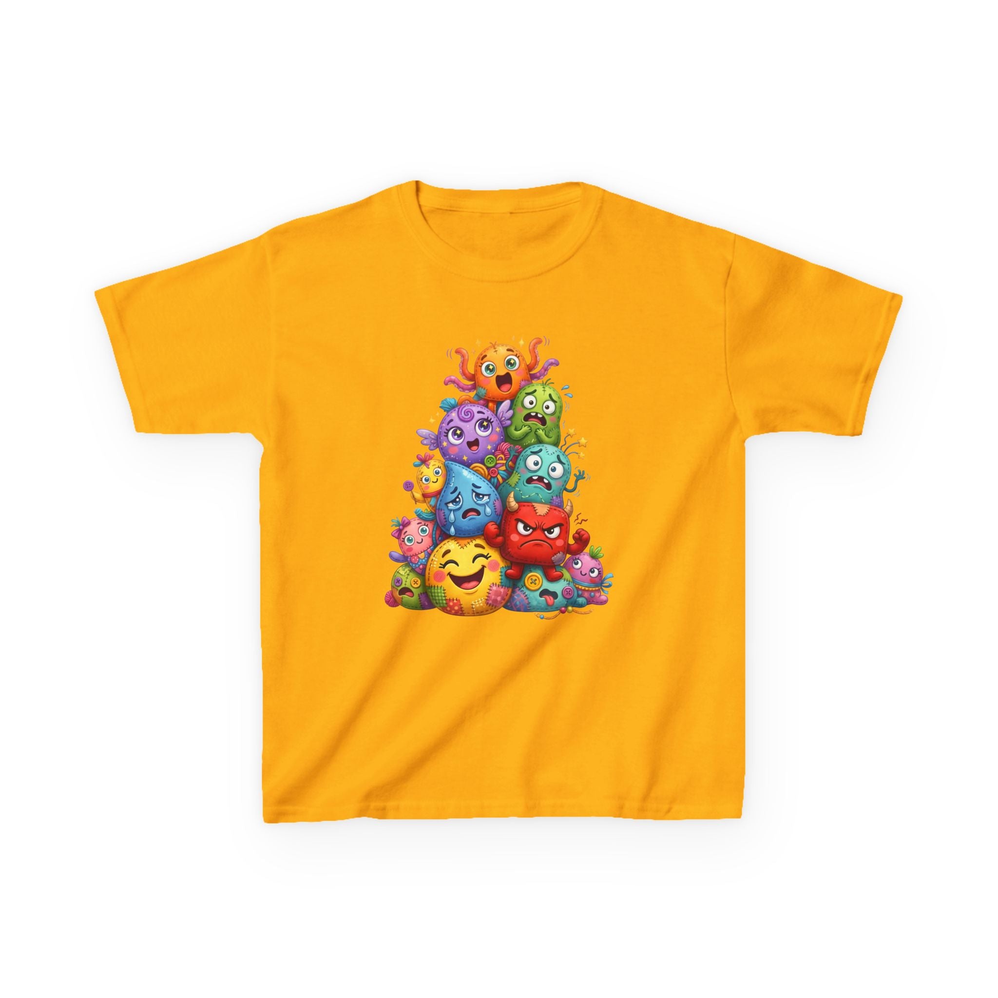 Kids T-Shirt - Cute Monster Pile | Whimsical Cartoon Design