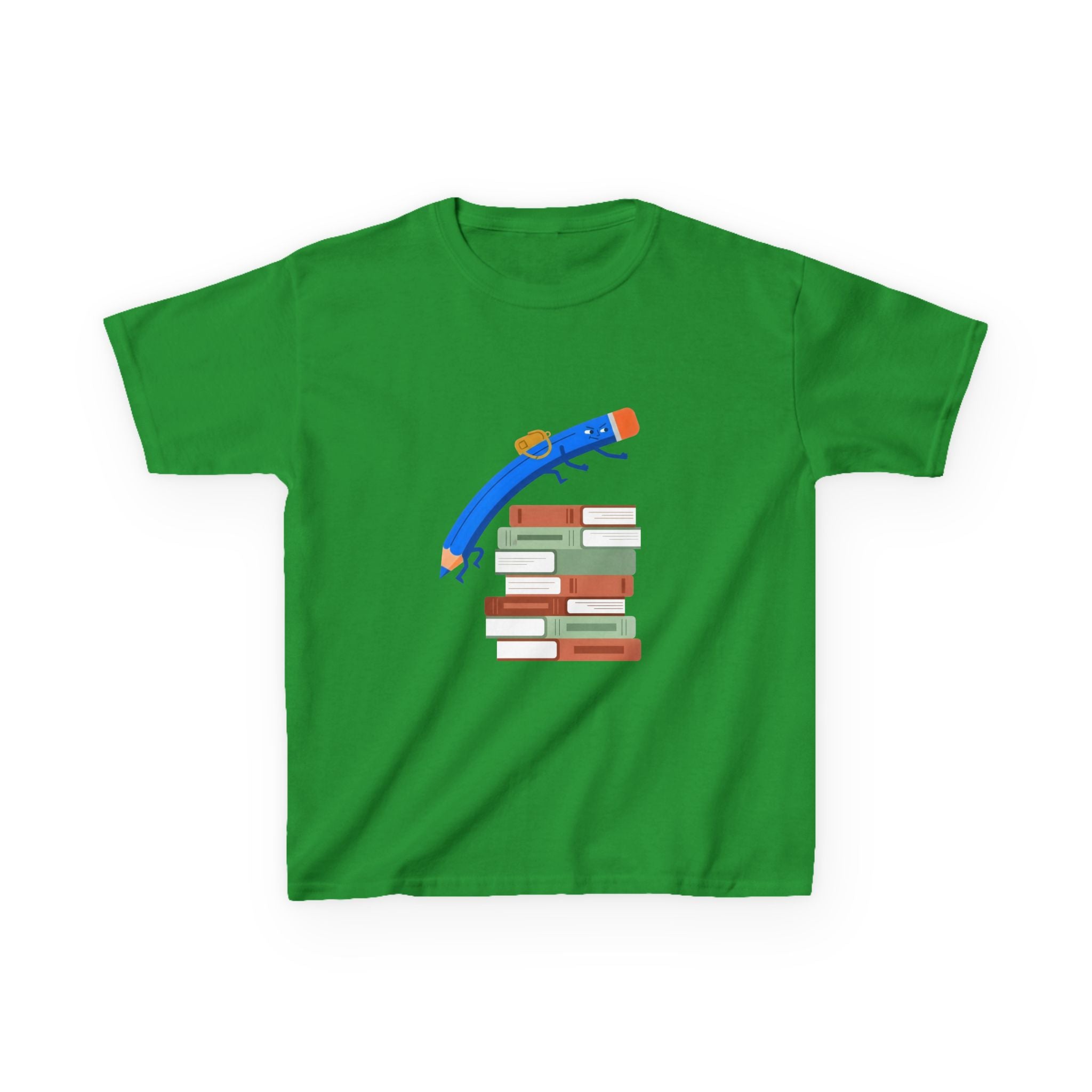 Kids Tee - Back to School Education | Books & Pencil