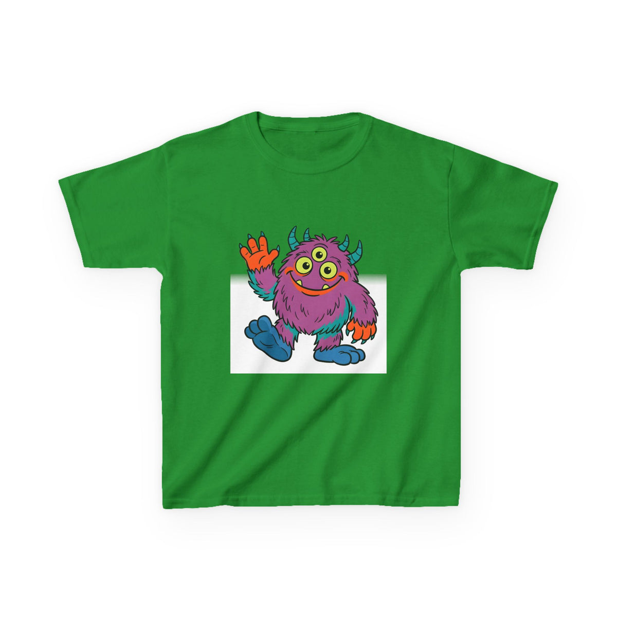 Kids T-Shirt - Cute 3-Eyed Monster Cartoon | Colorful & Fun