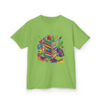 Kids T-Shirt - Geometric School Supplies Tee | Back to School