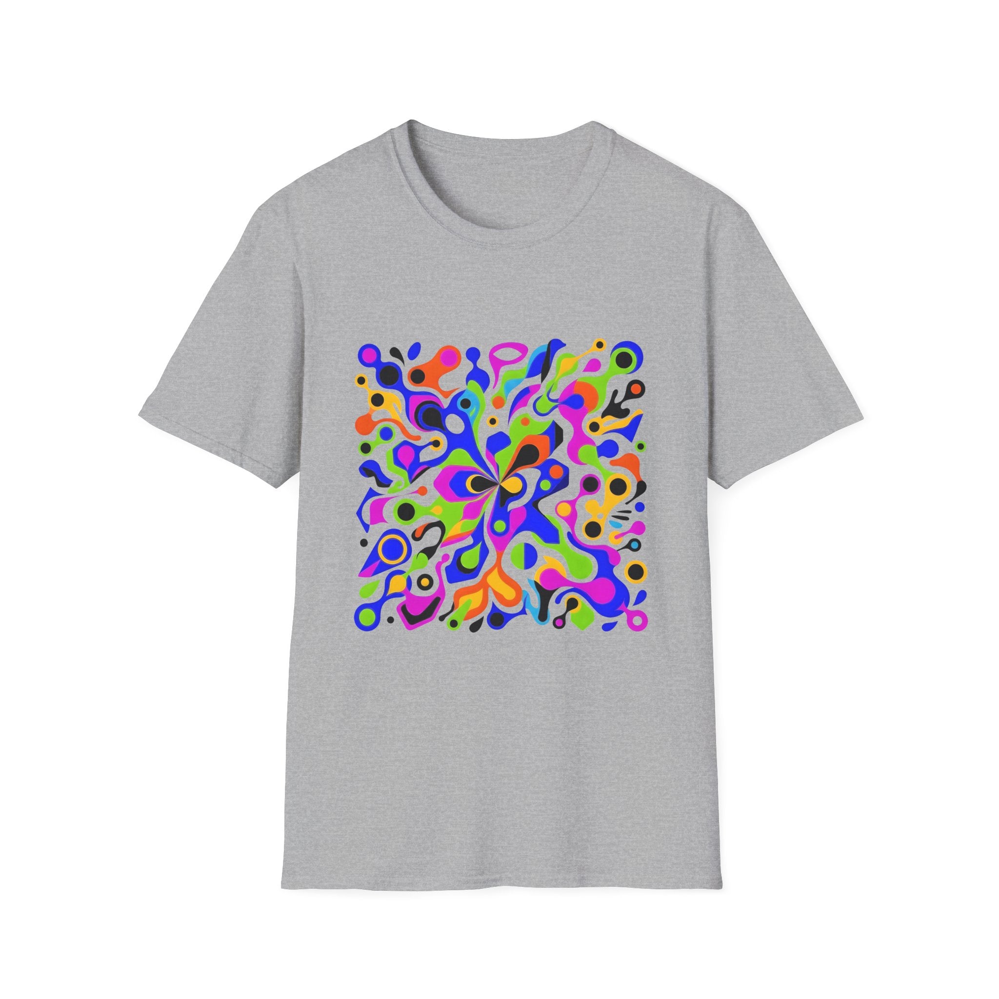 Unisex T-Shirt - Vibrant Organic Abstract | Psychedelic Flow