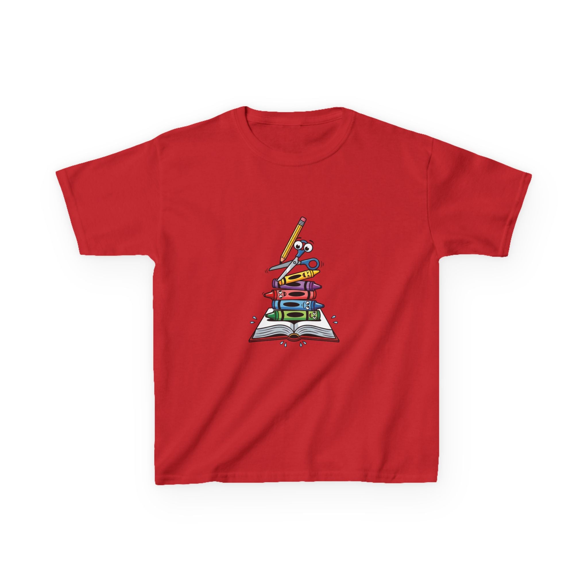 Back to School Kids Tee - Art Supplies Fun Design | 2026