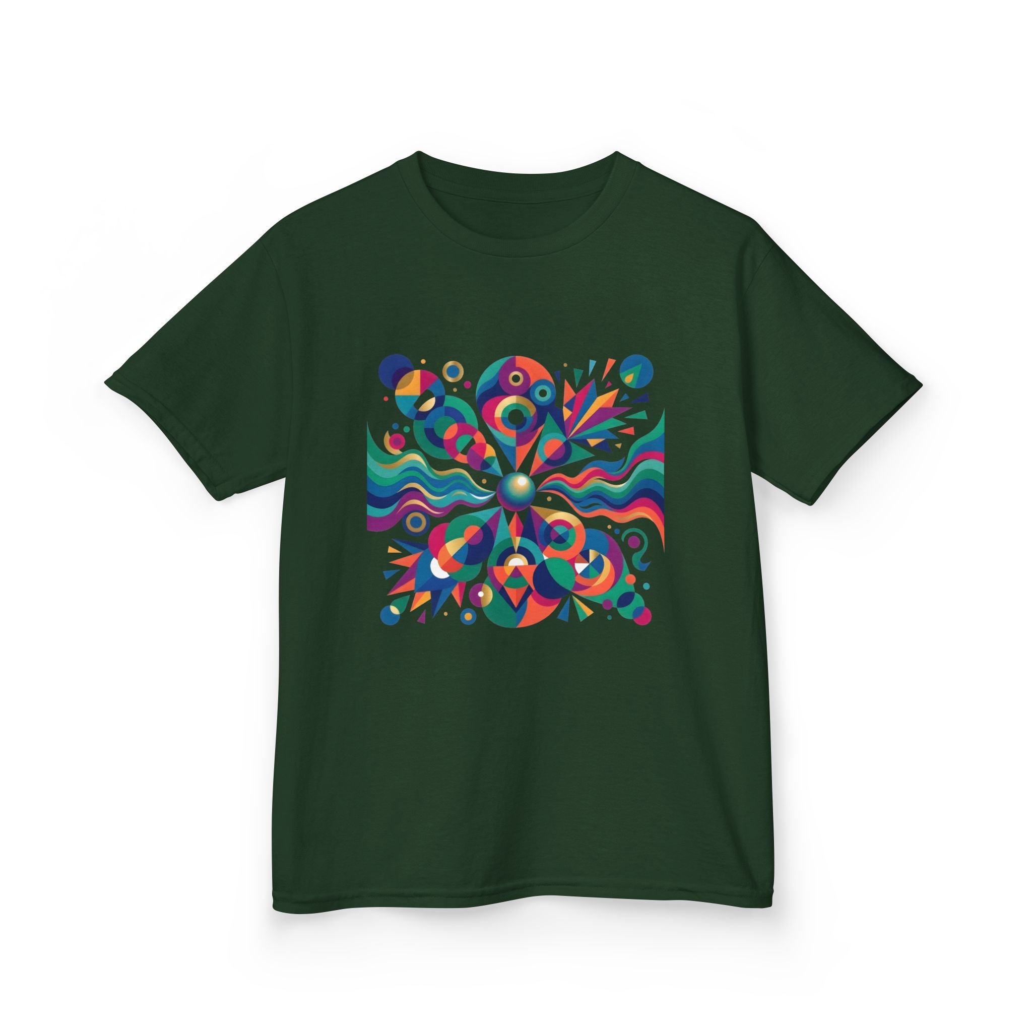 Kids T-Shirt - Vibrant Abstract Geometric Design | Modern Art