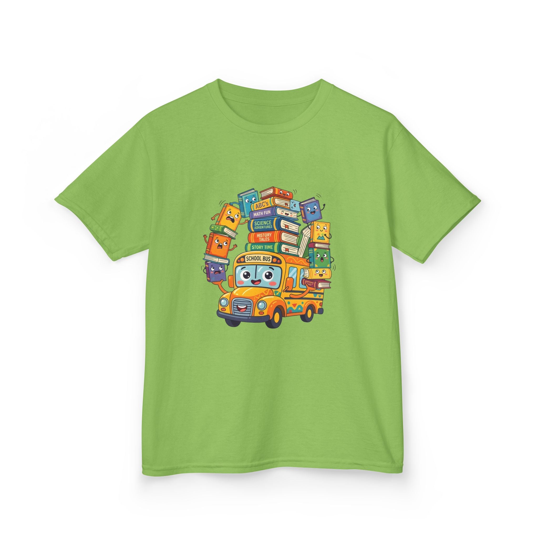 Kids Learning Tee - ABC's, Math & Science School Bus Fun