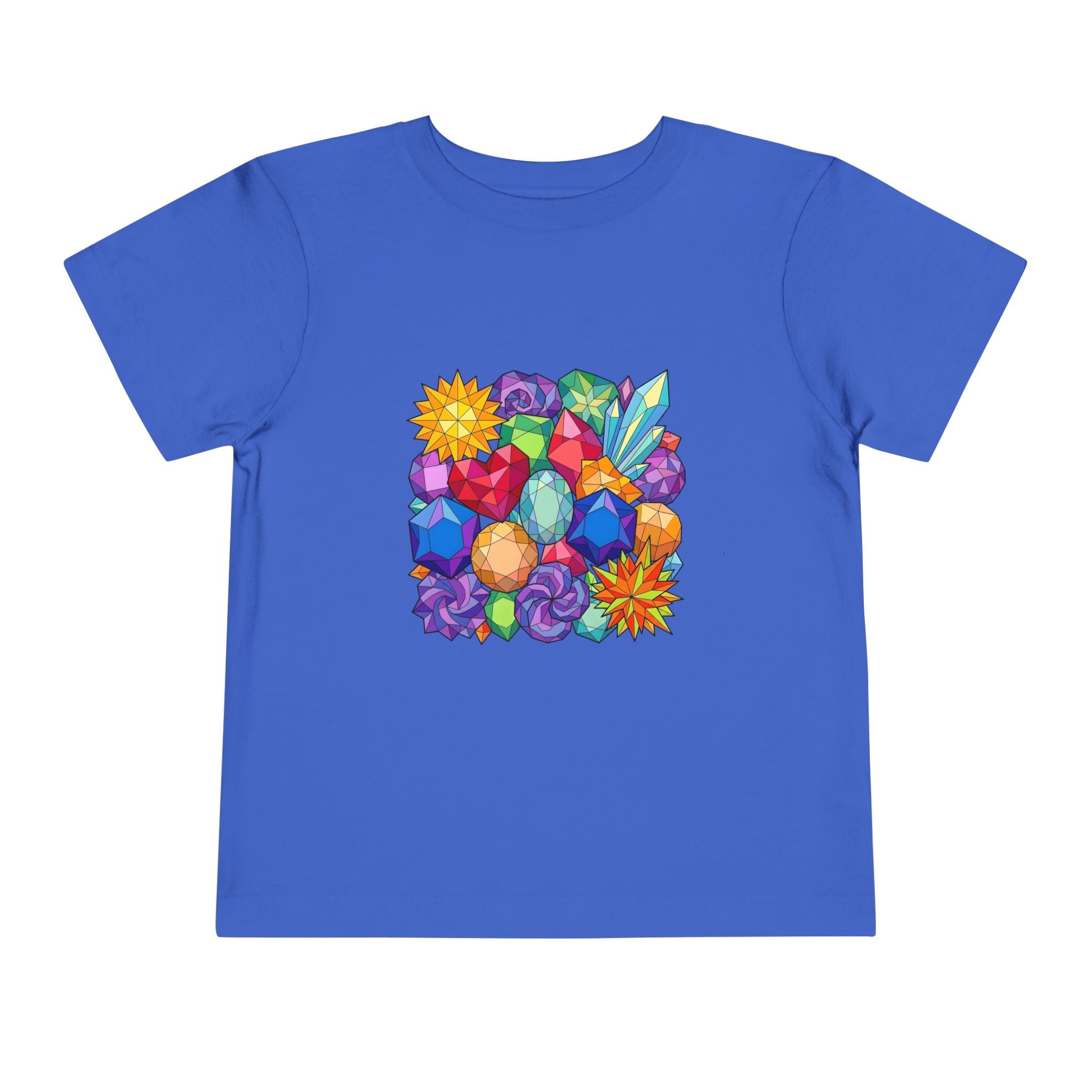 Toddler Tee - Vibrant Geometric Crystal & Gemstone Shirt