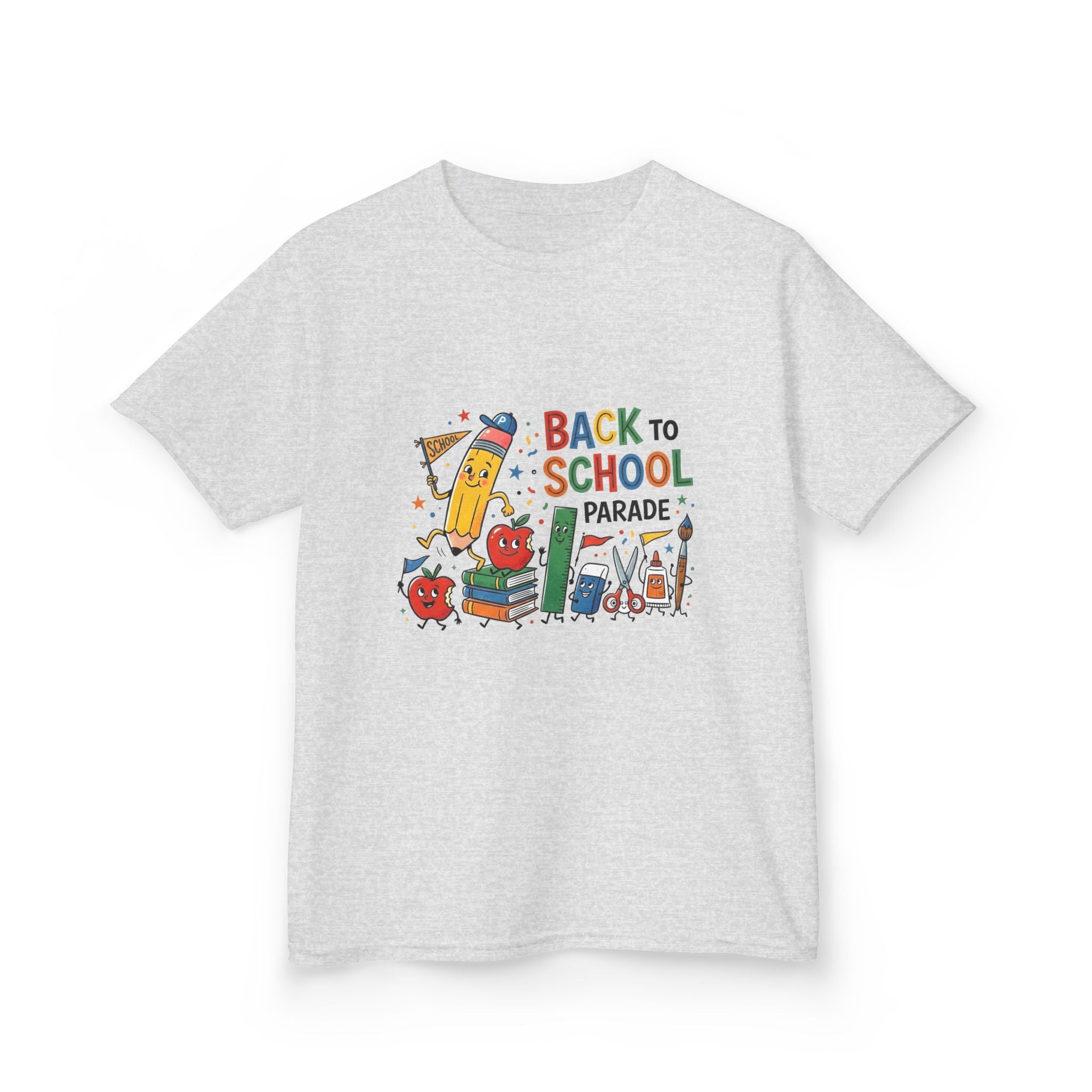 Kids Back to School Tee - Playful SCHOOL Supplies | First Day