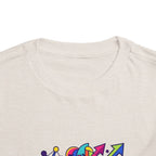 Toddler Crypto Shirt - Neon Geometric Digital Art | Blockchain Kids