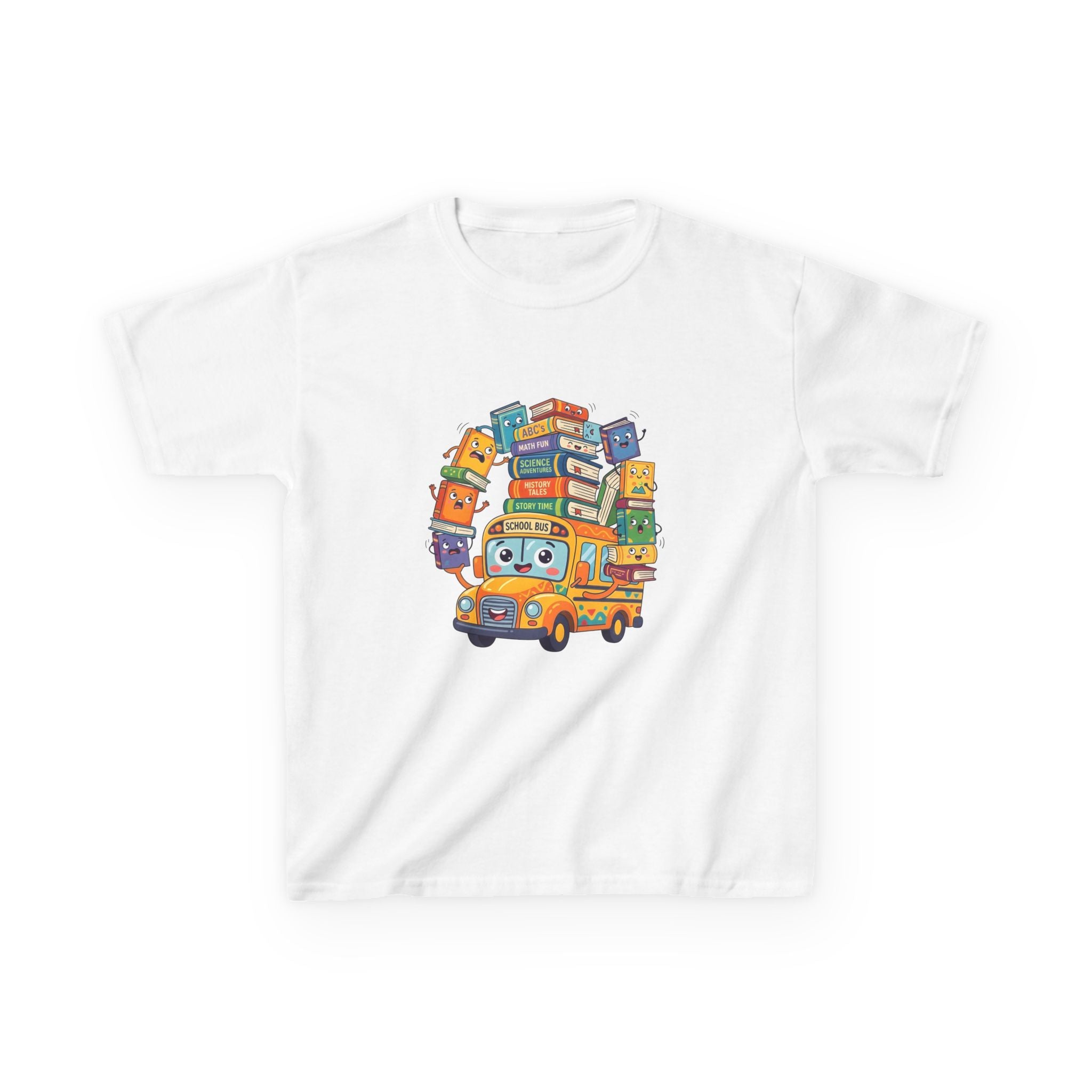 Kids Learning Tee - ABC's, Math & Science School Bus Fun
