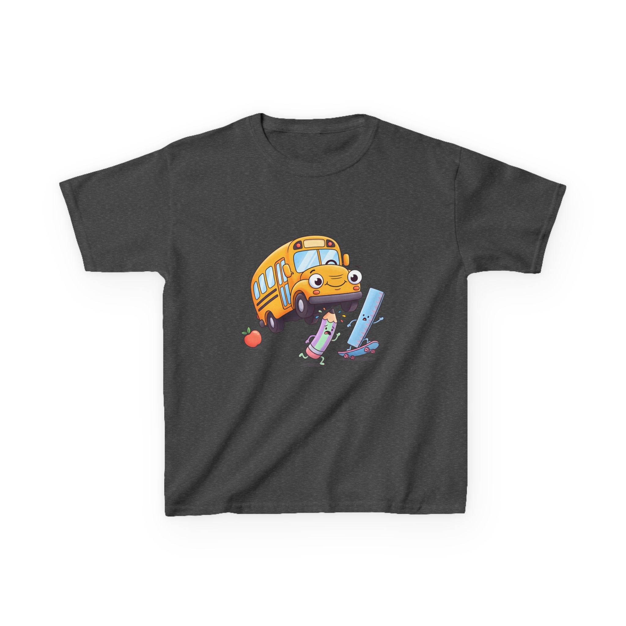 Kids School Bus Tee - Cute School Supplies Shirt | Back to School 2026