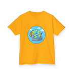 Kids Tee - Cute Earth Travel & School Cartoon Shirt | Adventure