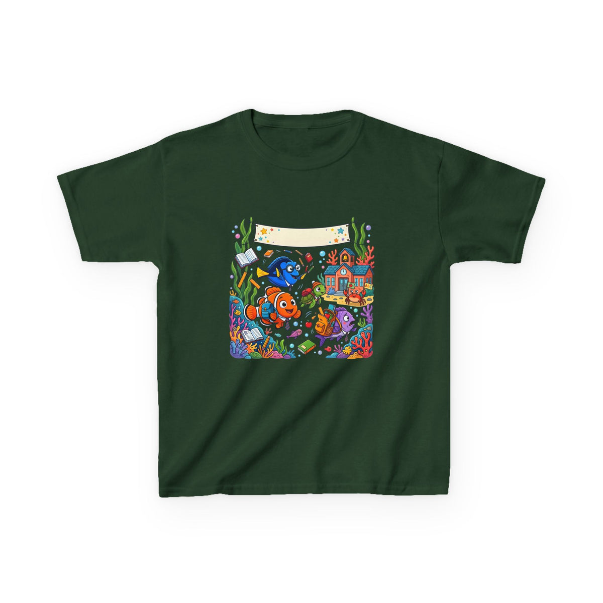 Kids T-Shirt - Whimsical Underwater School ABC | Back to School