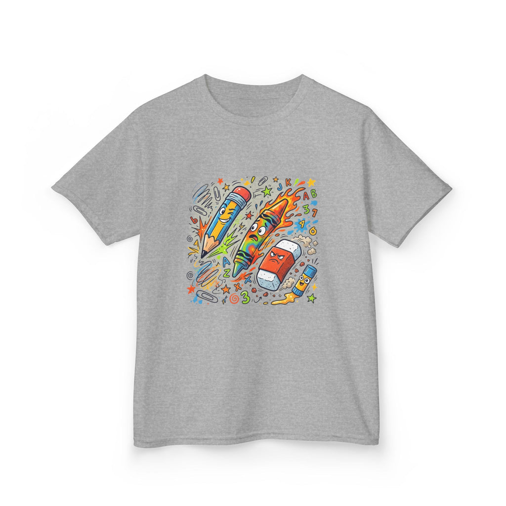 Kids Tee - Vibrant Doodle School Supplies | Back to School