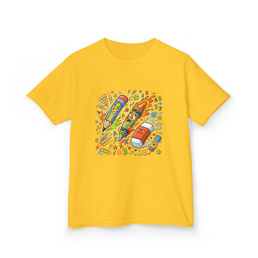 Kids Tee - Vibrant Doodle School Supplies | Back to School